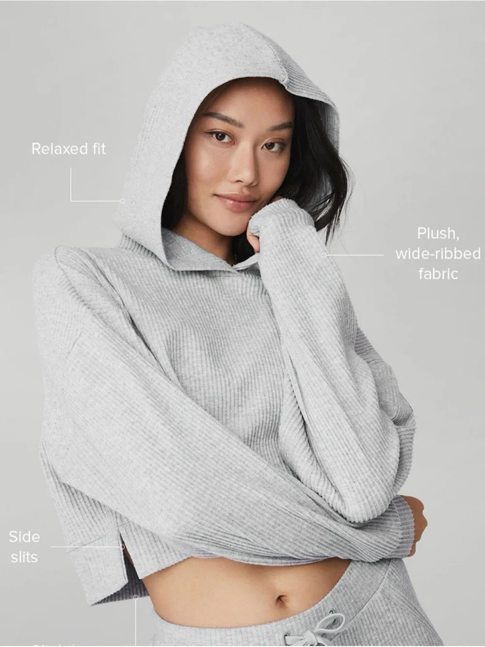 98. Alo Muse sweatshirt in heather gray